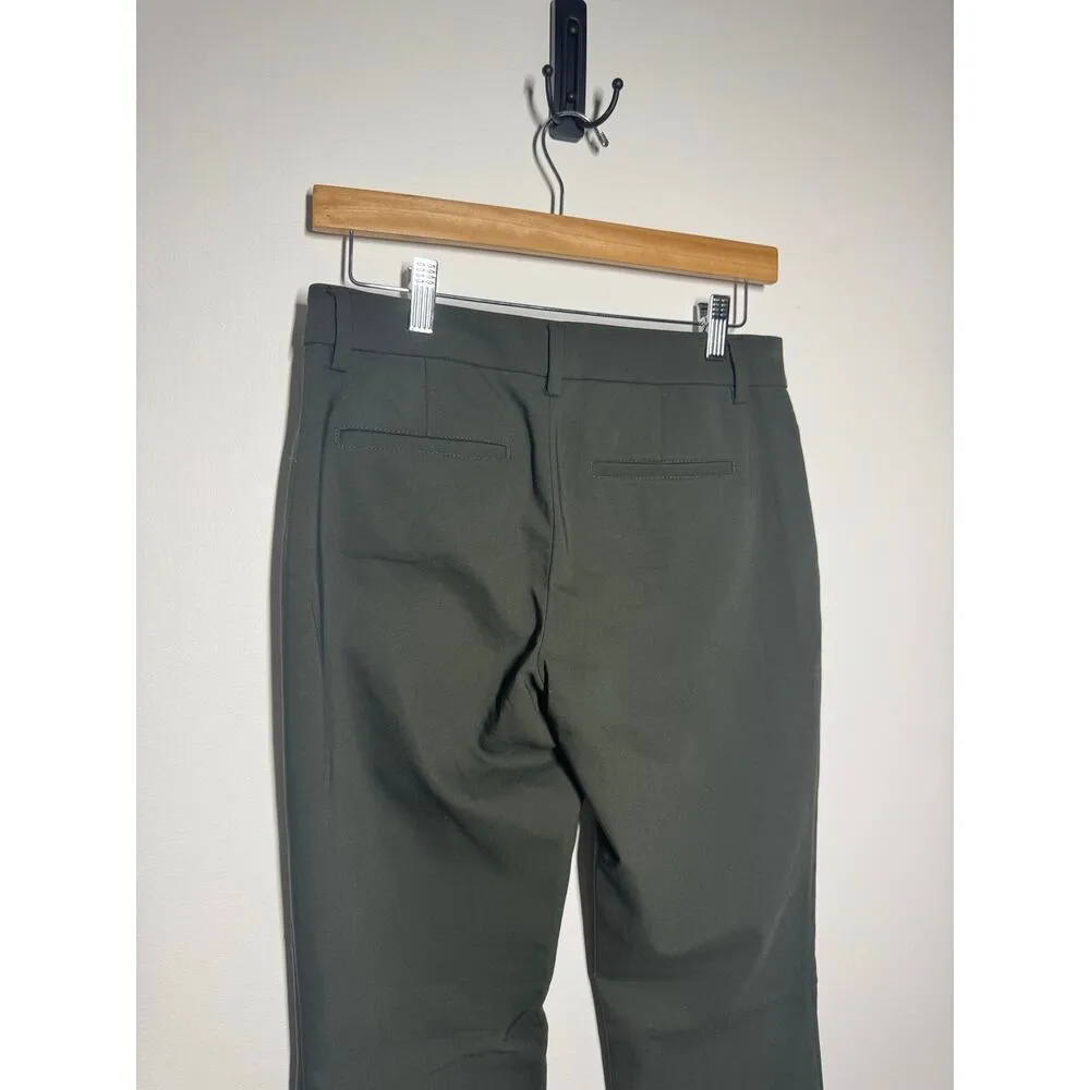 Liverpool Pant Women 2/26 Peat Green Trouser Flat Front Boot Cut Style #XM5069EA - Image 5