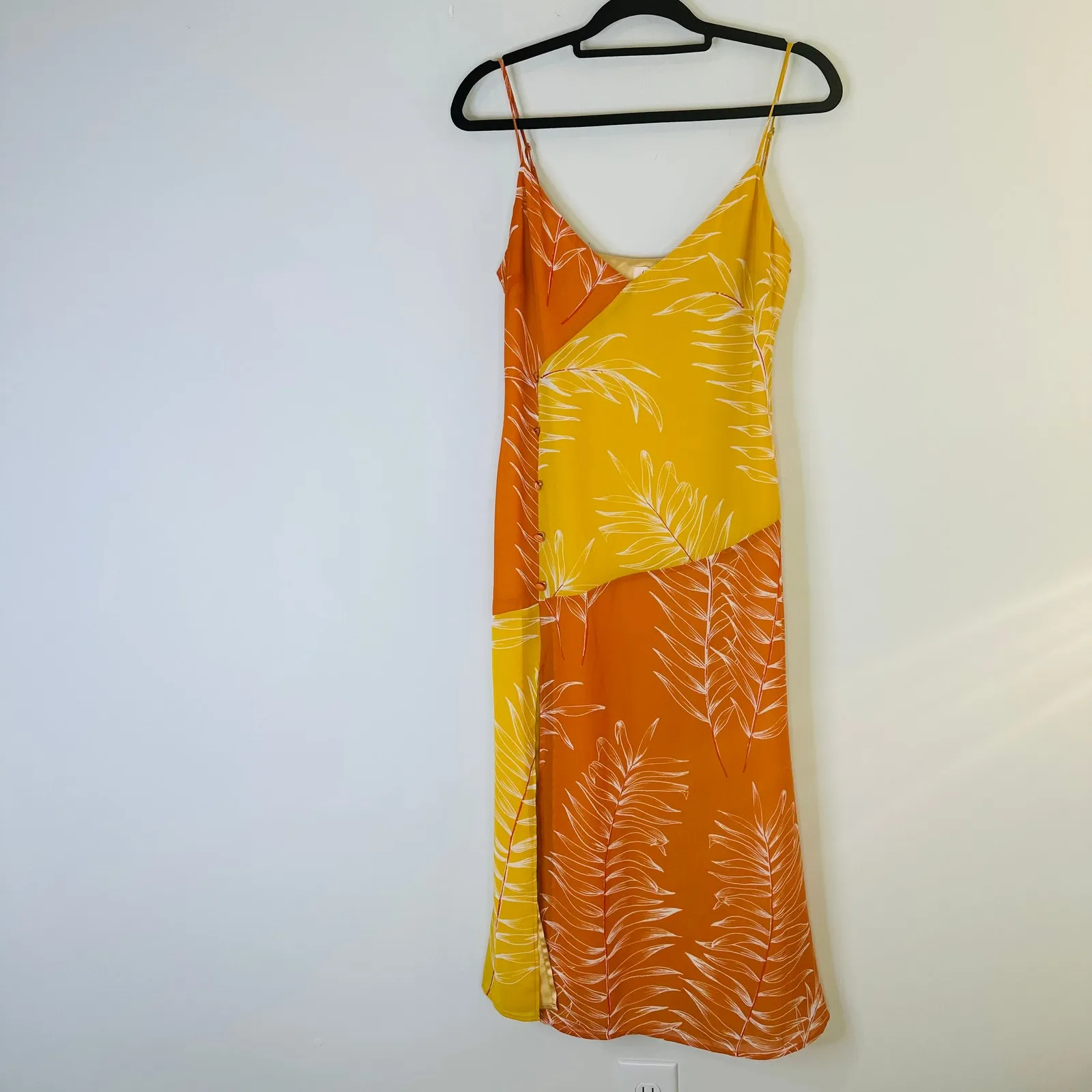 Camila Coelho Vivienne Midi Dress Yellow & Orange Floral - Image 4
