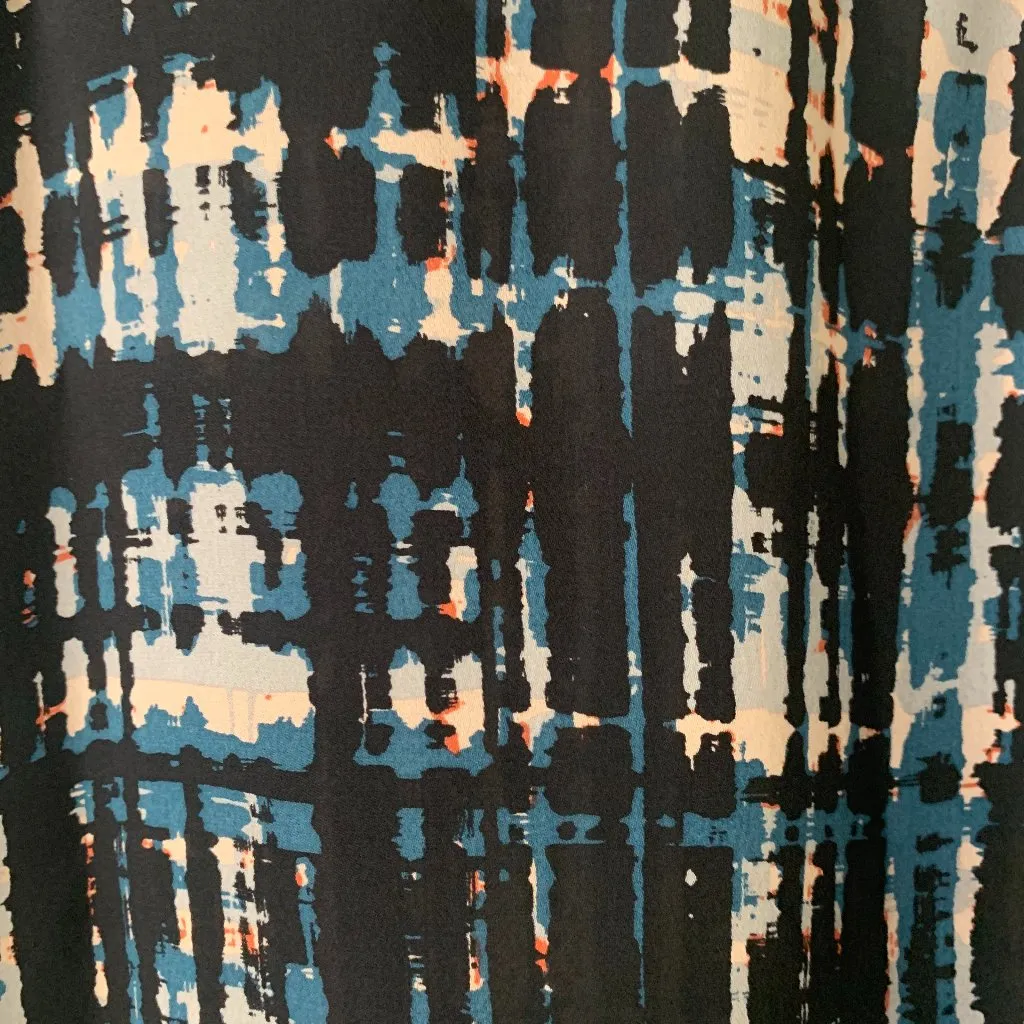 Parker Abstract Silk Print Sleeveless Blouse Size S - Image 6