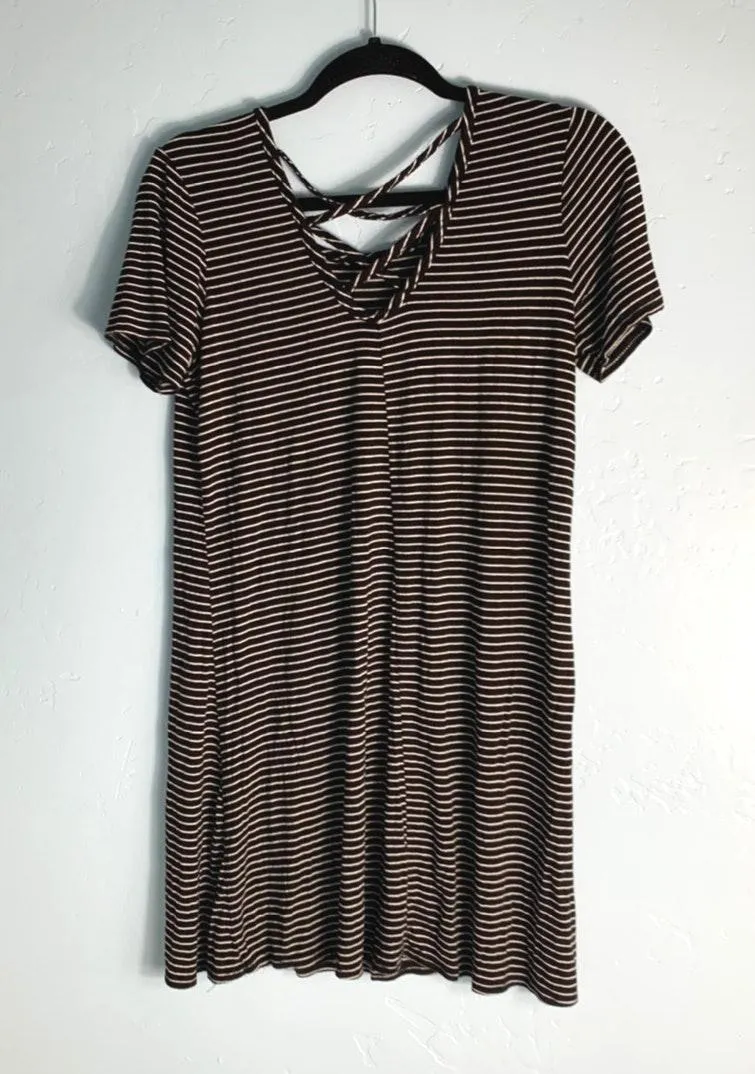 striped tshirt dress Black Size L - Image 2