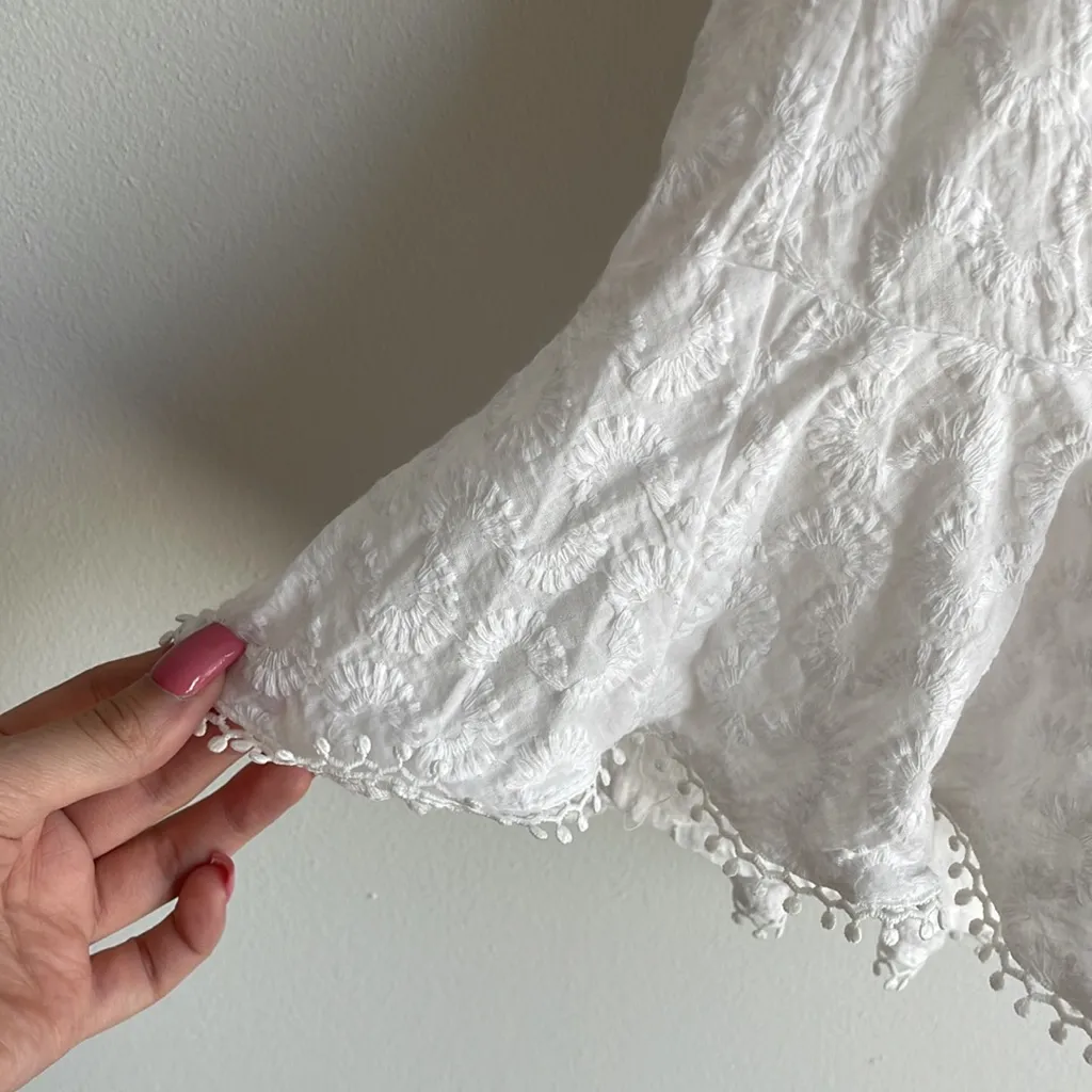 REVOLVE White Embroidered Dress - Image 3