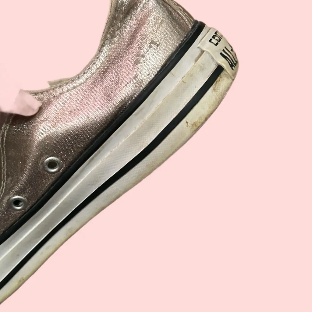 Converse Women's rose gold Sneakers Pink Size 8 - Image 3