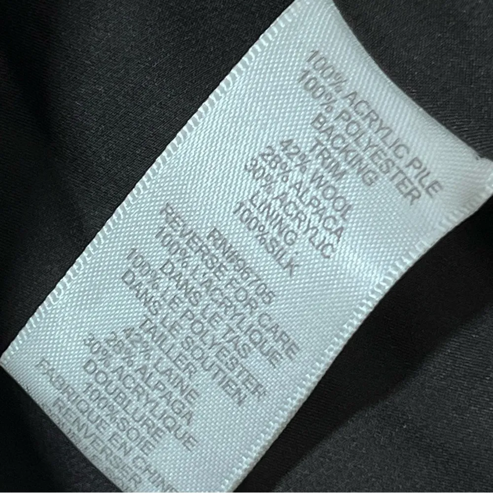 Rebecca Taylor Faux Fur Glam Vest Silk Lined Size S - Image 8