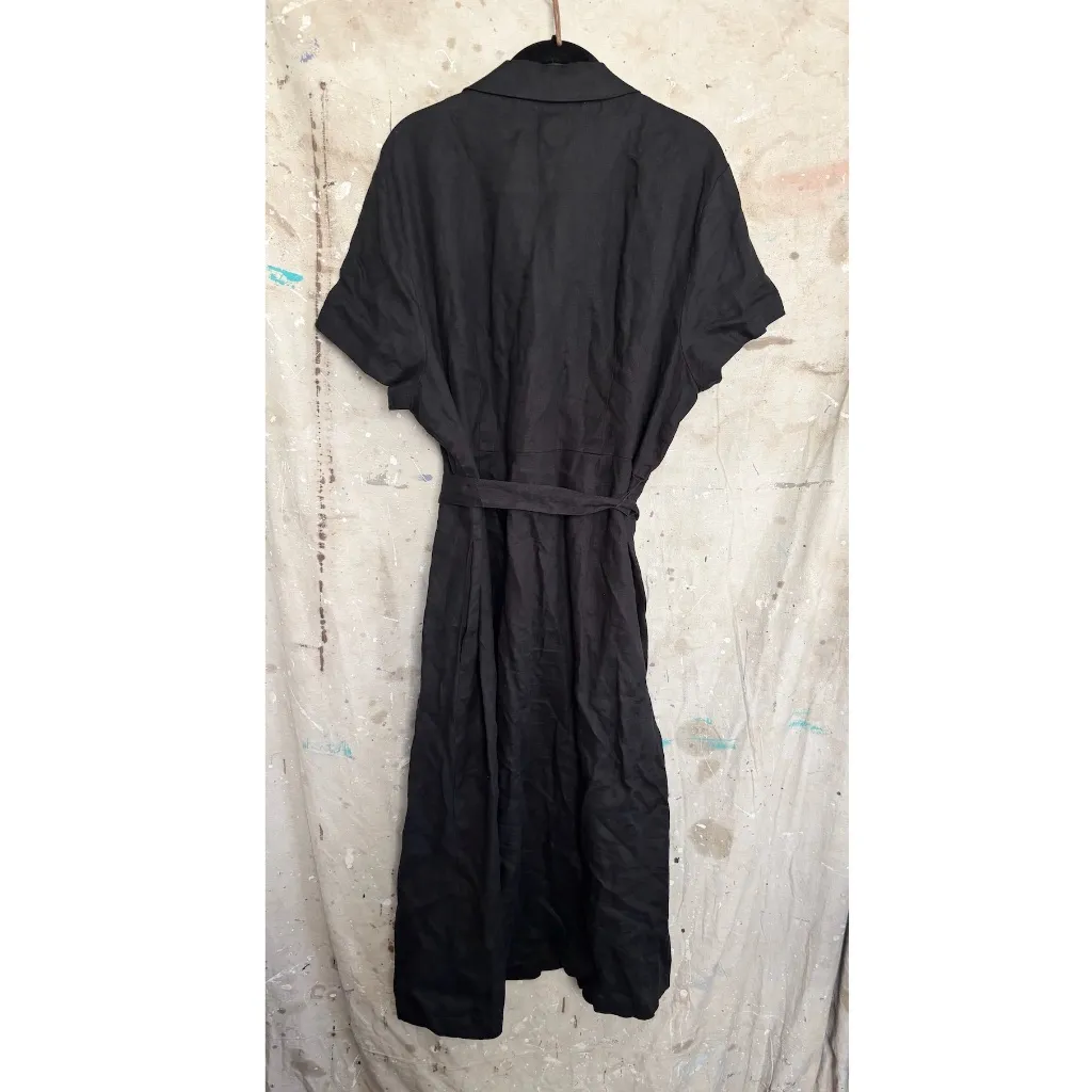 Quince 100% European Linen Button Front Dress - Image 4