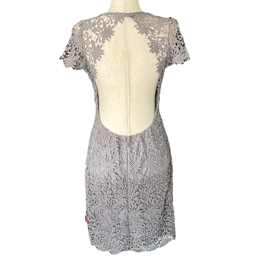 Lulu’s Hidden Talent Backless Grey Lace Dress - Image 7
