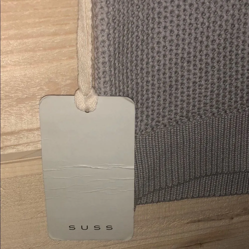 Suss Clothing (Revolve) Silk Blend Shirt Nwt Gray - Image 4