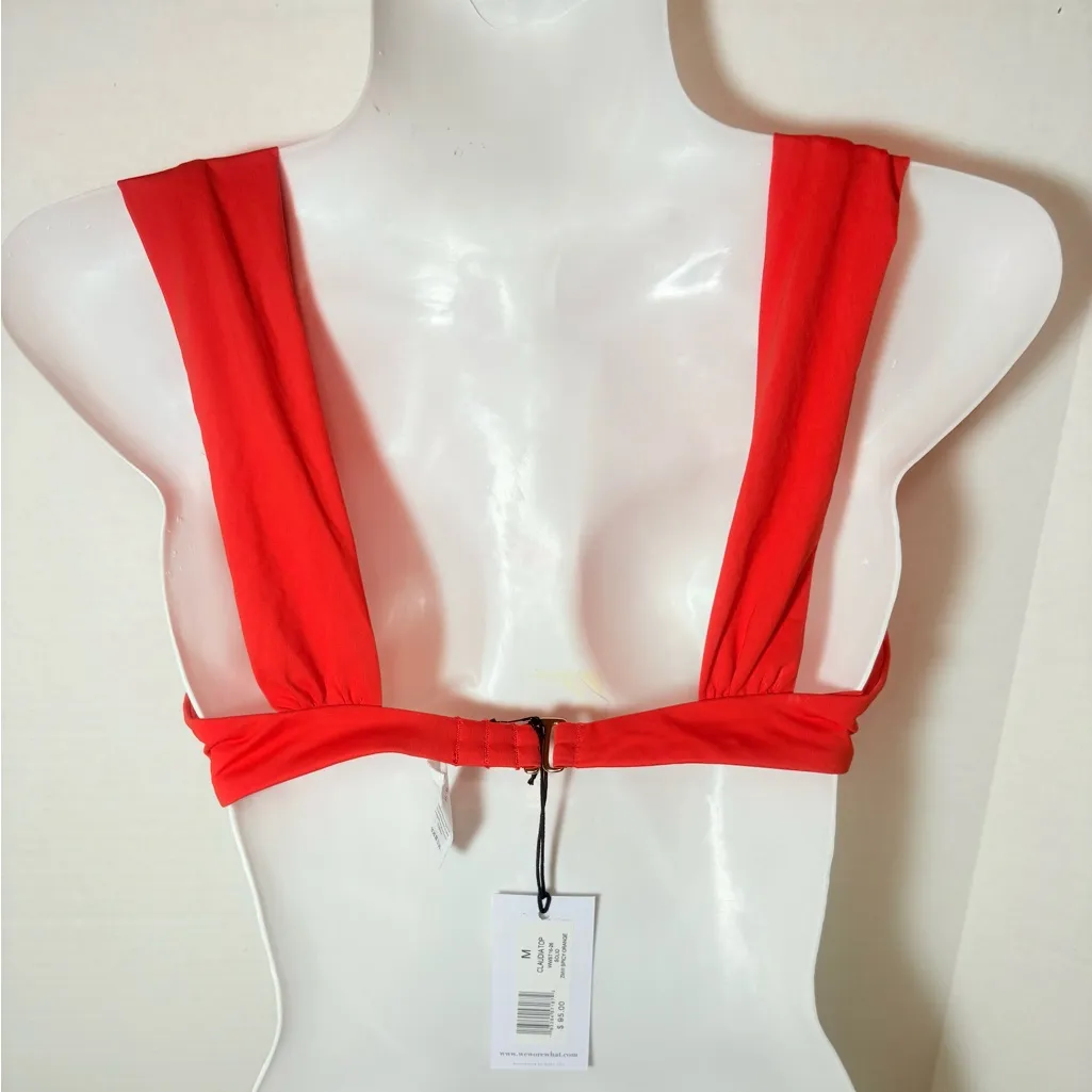 WEWOREWHAT Claudia Bikini Top in Spicy Orange - Image 6