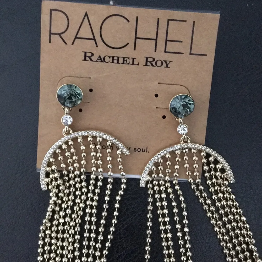 Rachel Roy New  Crystal Waterfall Earrings - Image 2