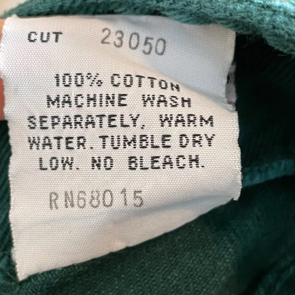 Vintage Bongo Jeans Green Juniors Size 3 Tapered Leg Retro 90s Ankh Peace Love‎ - Image 10