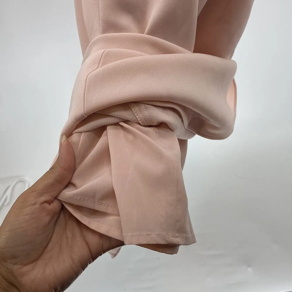 Chelsea28 Light Pink V-Neck Spaghetti Straps Back Zip Tulip Hem Dress sz 4 - Image 6