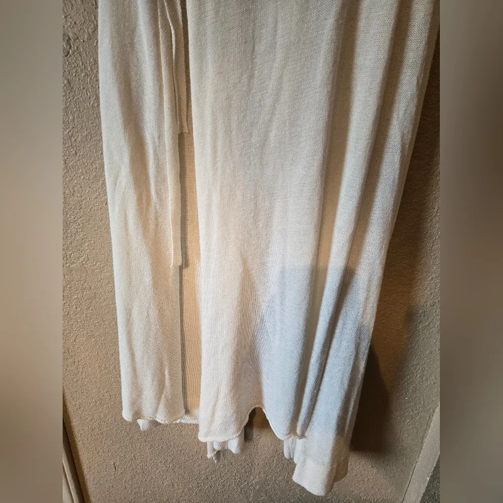 Free People Beach lvory Wrap Style Pants Bohemian Wide Leg XS - Image 4