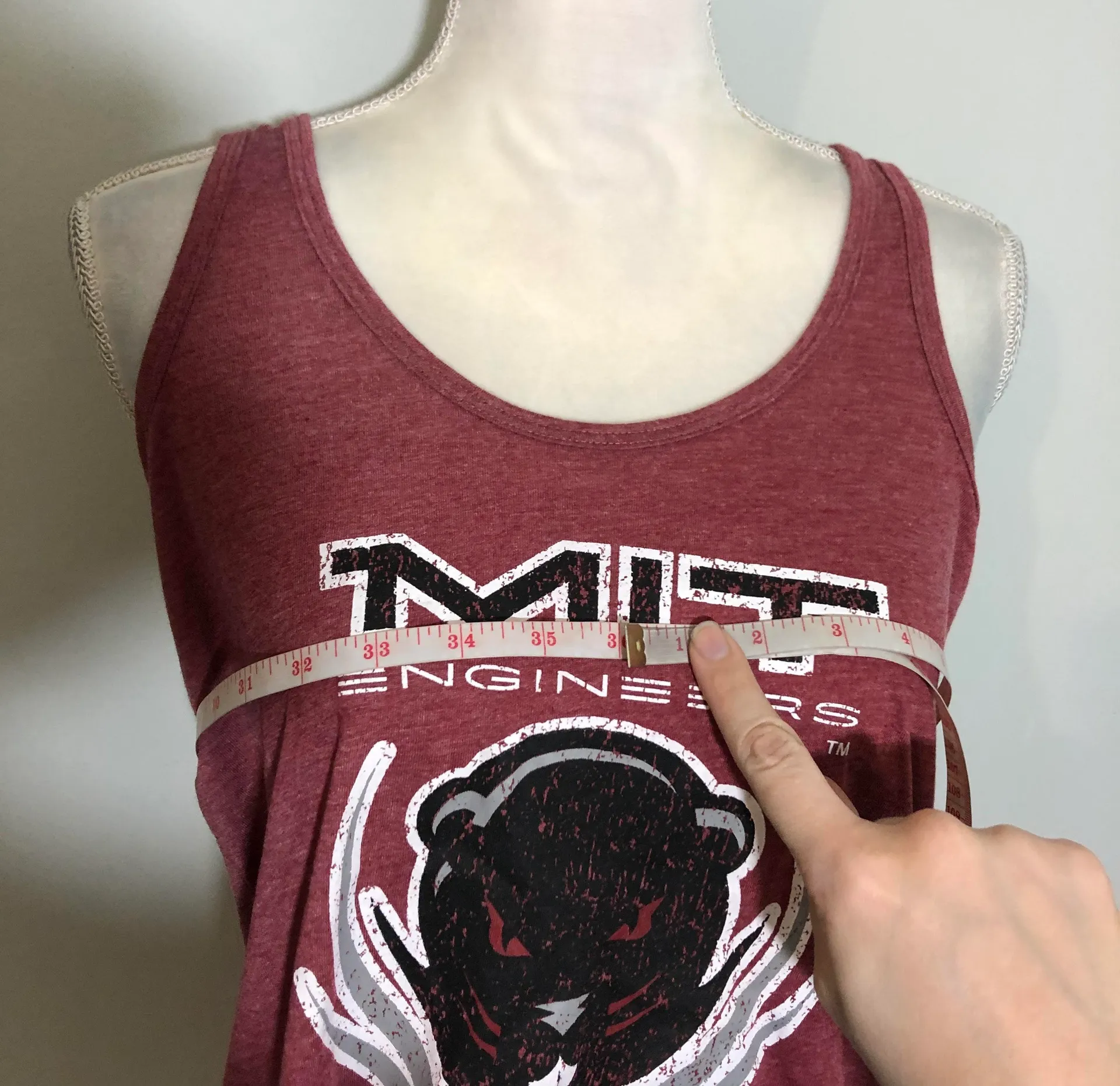 Rivalry Threads NWT Red Cardinal MIT Engineers Tank Top Maroon New University Medium - Image 3