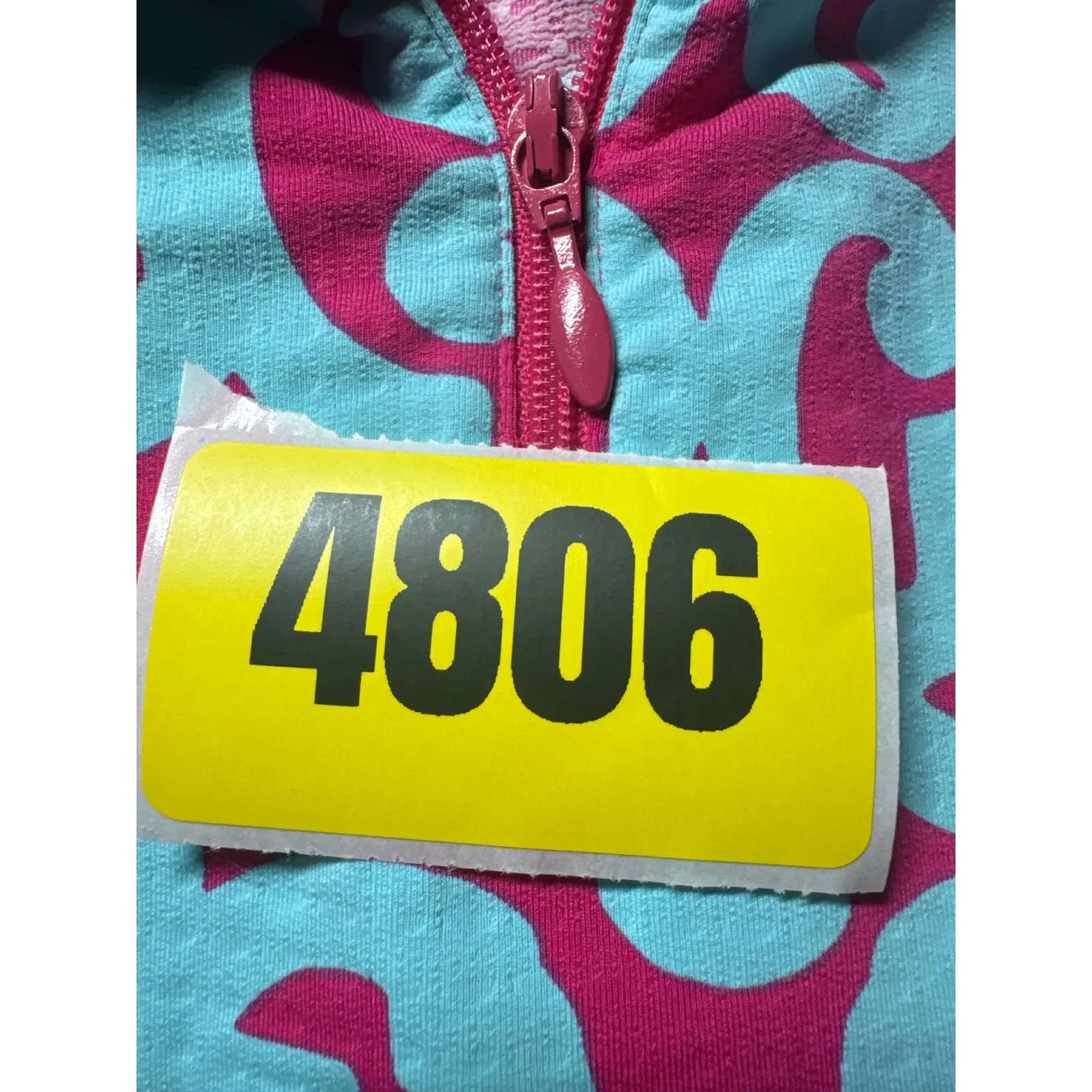 IBKUL Womens Size S Quarter Zip Long Sleeve Golf Sun Shirt Top Patterned Pink - Image 11