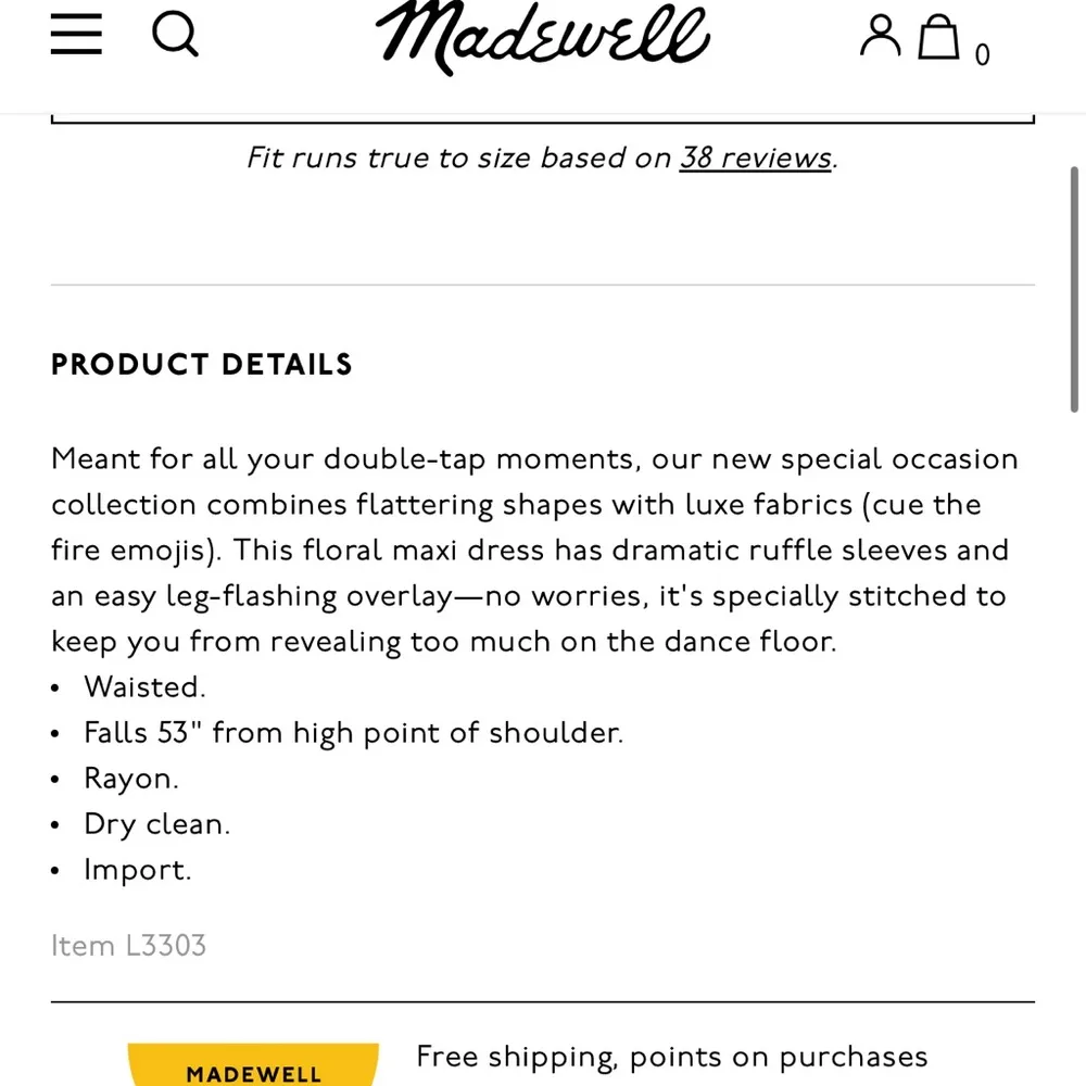 madewell ruffle sleeve maxi dress in classic corsage Madewell Cassia Ruffle Sleeve Maxi Dress, 0 / White Multi