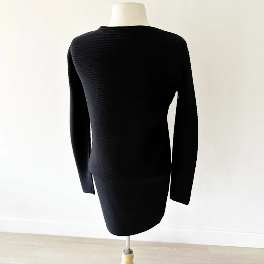 Wilfred Campanule Ribbed Silk Cashmere Blend Sweater Dress Black NWOT XXS - Image 10