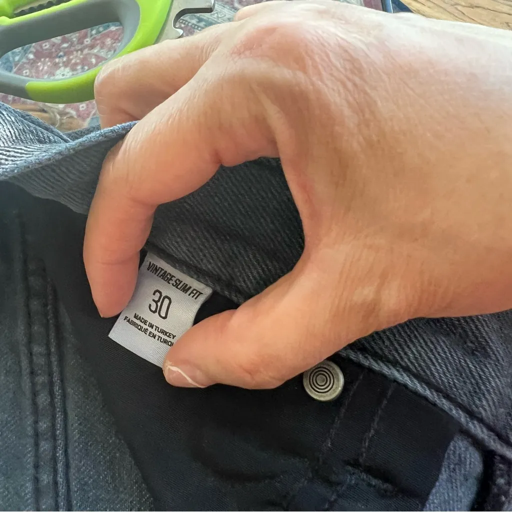 Urban Outfitters UO BDG Amy Lynn Metallic Denim Pants Size 30 - Image 5