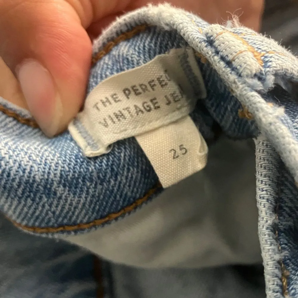 Madewell Light wash Women's “the perfect vintage Jean” size 25 #712 - Image 8