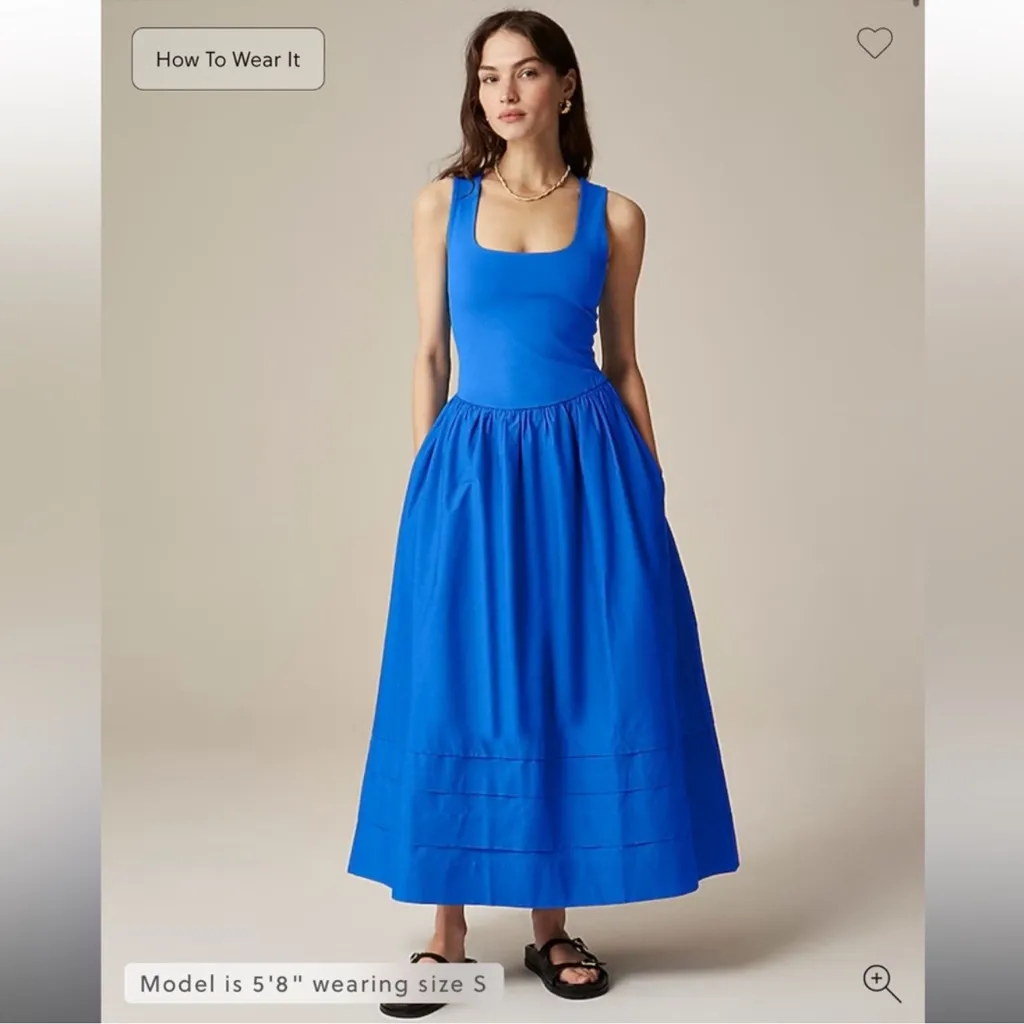 J. Crew Drop Waist Mixy-Dress - Image 2