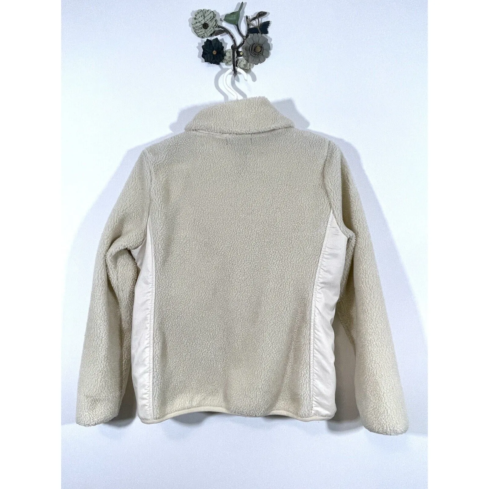 LRL Lauren Ralph Lauren Women's Zip Front Fitness Sherpa Jacket Size XL Cream - Image 6