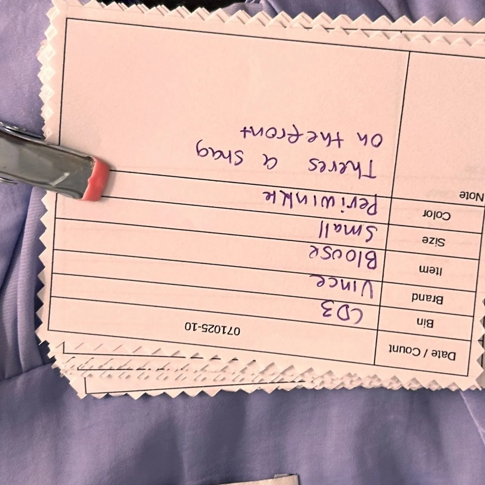 Vince Womens‎ Sleeveless Blouse Size S V-Neck Top Periwinkle Purple Casual Small - Image 12