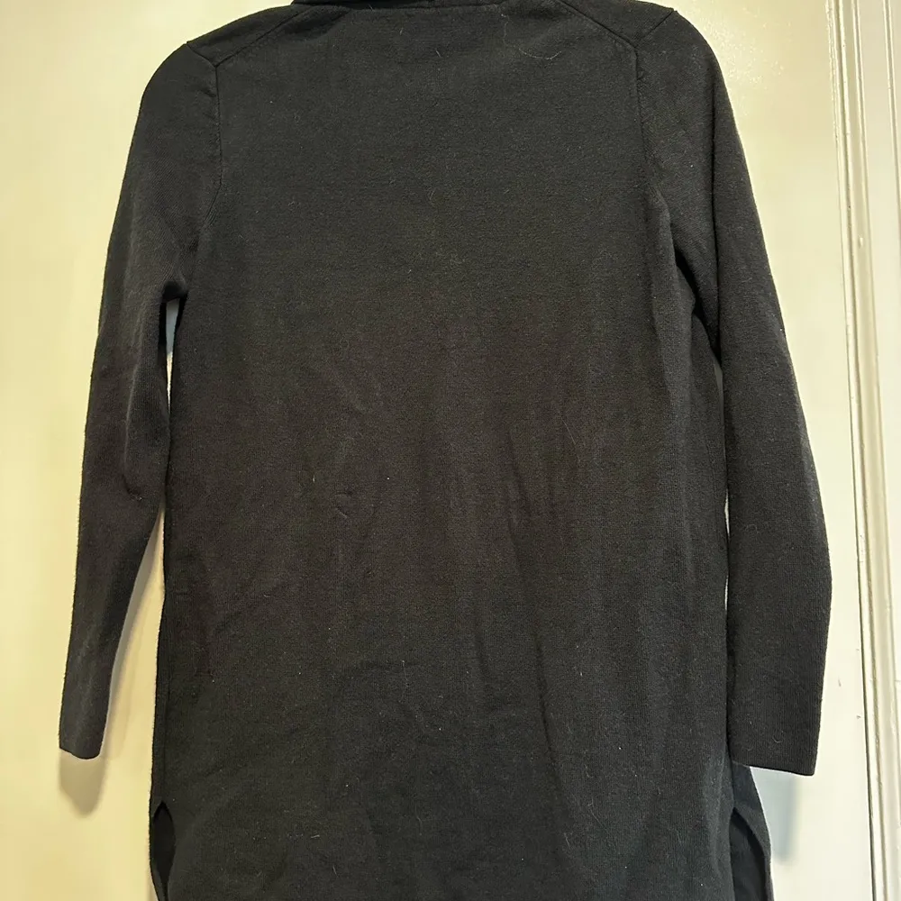 NWT J. Crew PXS Black Open Cardigan w/ Pockets. 100% Cotton. Thick.Stretchy. - Image 12