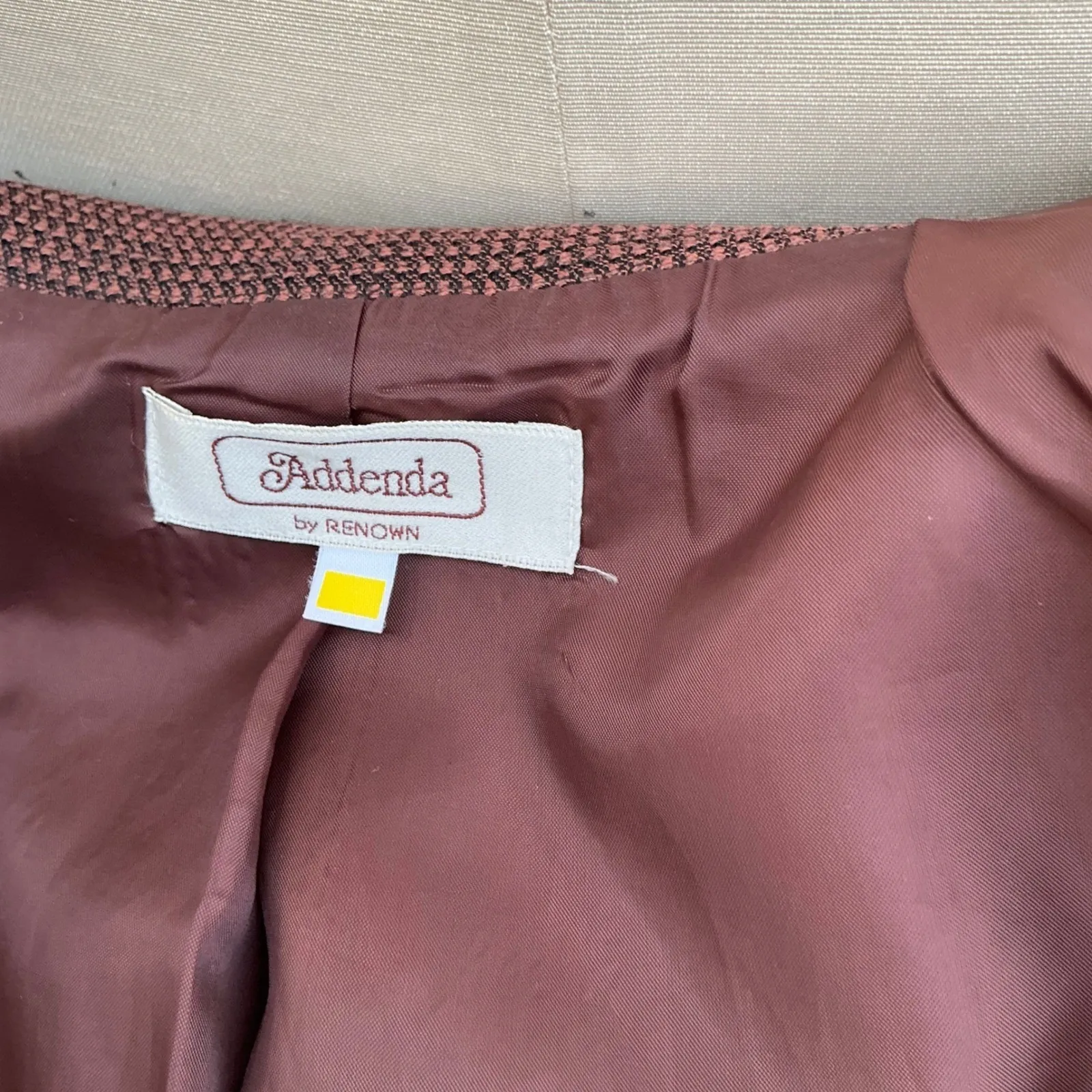 Addenda Brown Textured Blazer Jacket Women's Size 11 Old Money Quiet Luxury Size L - Image 5