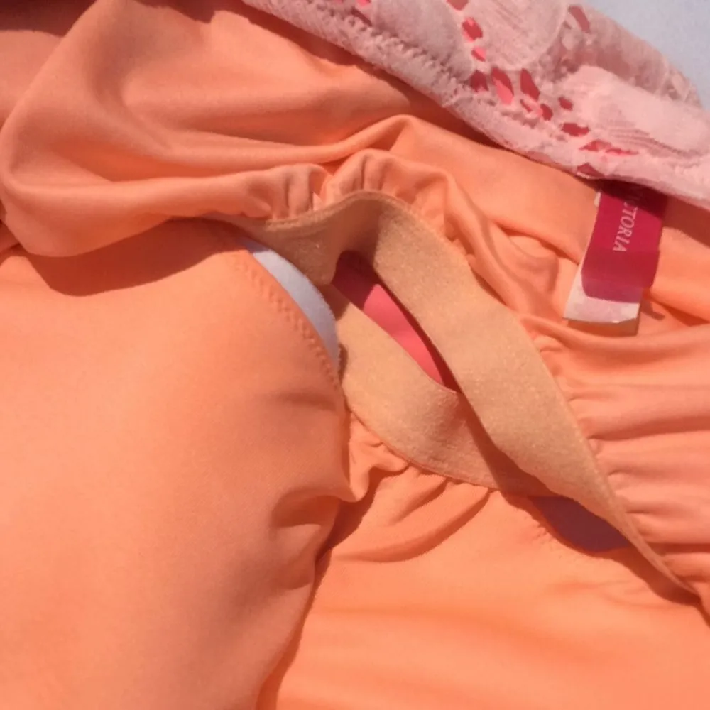 VS pink neon lace overlay sports bra XX - Image 13