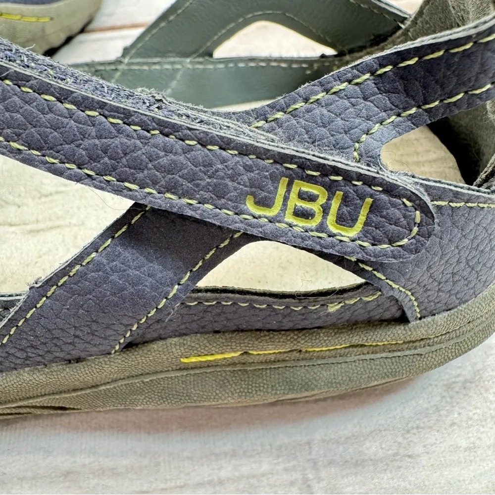 JBU by Jambu Sydney Blue Strappy Comfort Shoes Memory Foam Footbed Vegan Leather - Image 8
