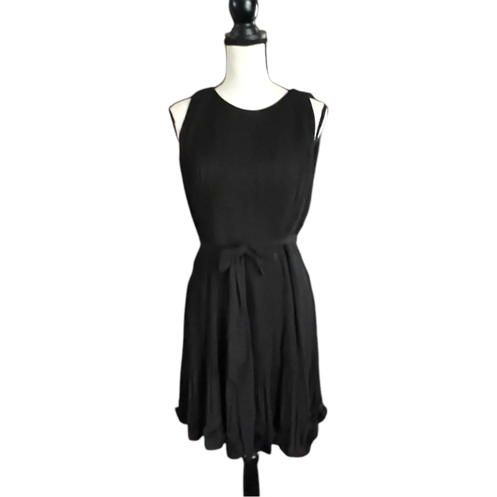 NWT ALEX MARIE Midnight Fantasy Pleated Sleeveless 3D Flower Hem Dress. … - Image 8