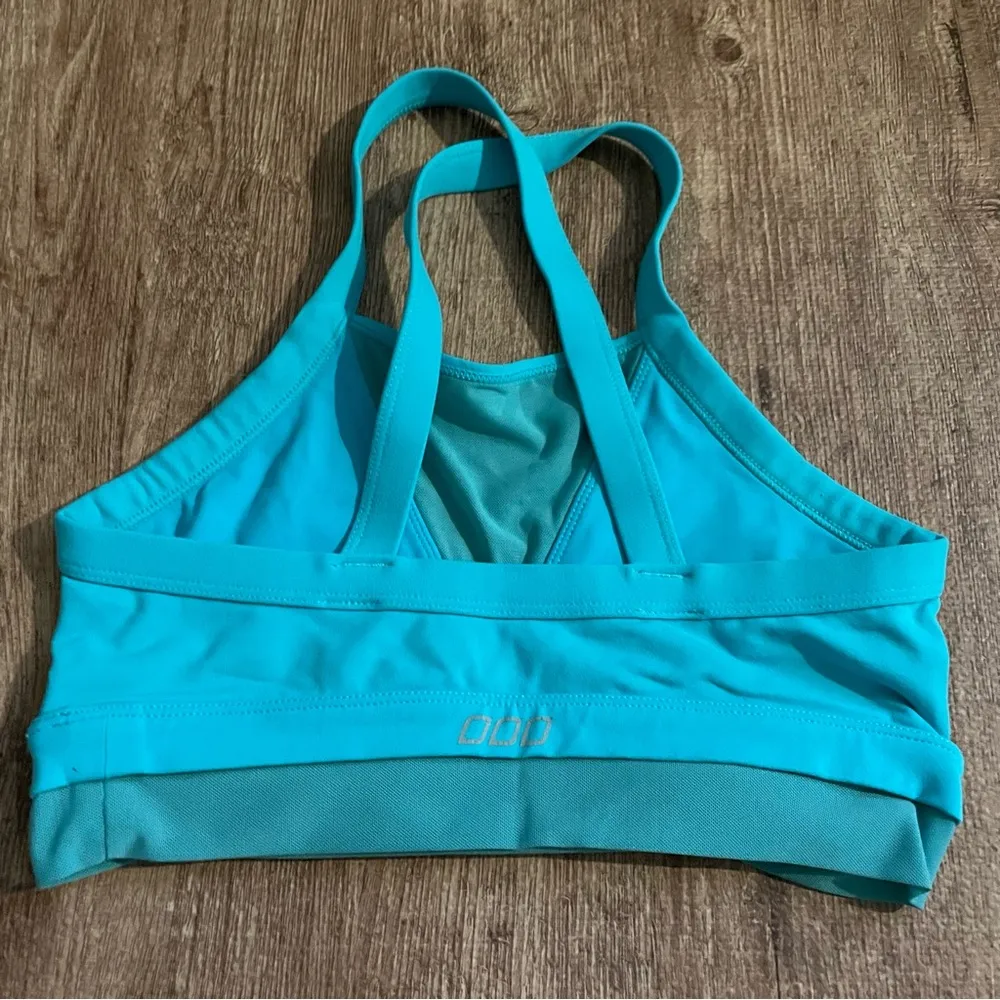 Lorna Jane Turquoise High Neck Sports Bra Size Small - Image 2