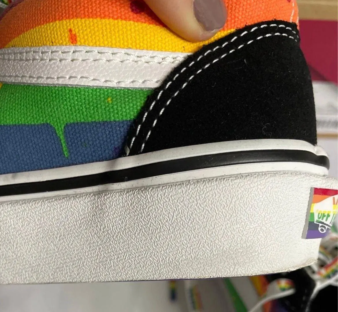 Vans Old Skool Rainbow Drip Sneakers - Image 10