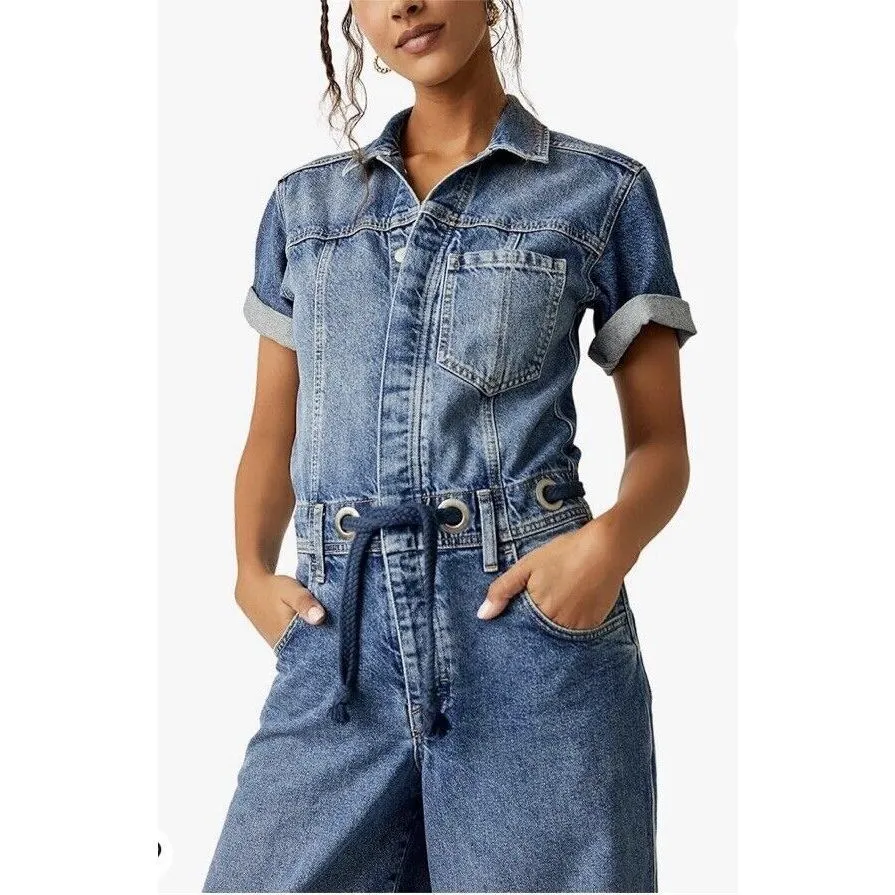 Free People We The Free Edison Wide-Leg Coverall Size XS - Image 2