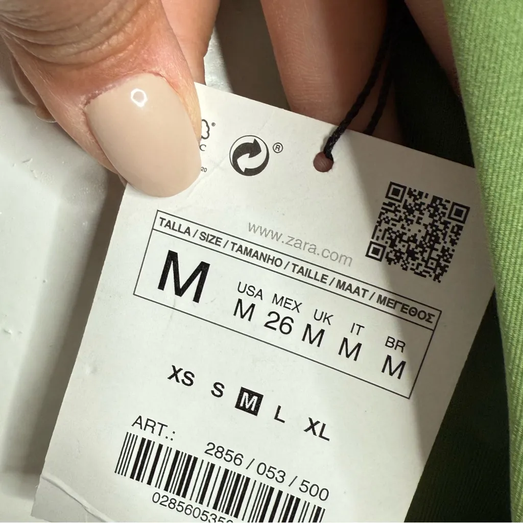 NWT Zara‎ Green Bikini Bottom Year 2025 Size Medium - Image 4