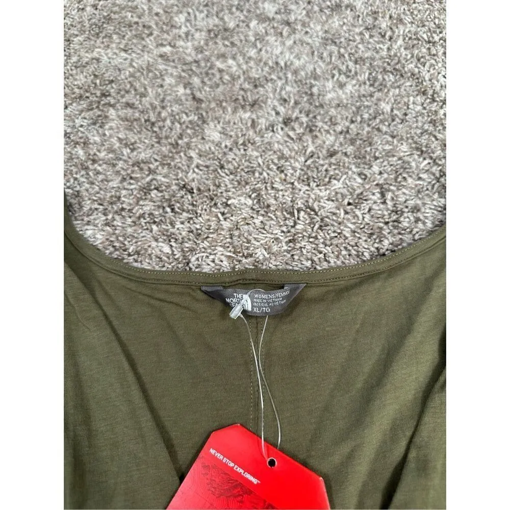 NWT The North Face Heartwood Dress V-Neck Sleeveless Faux Wrap Green XL Gorpcore - Image 13