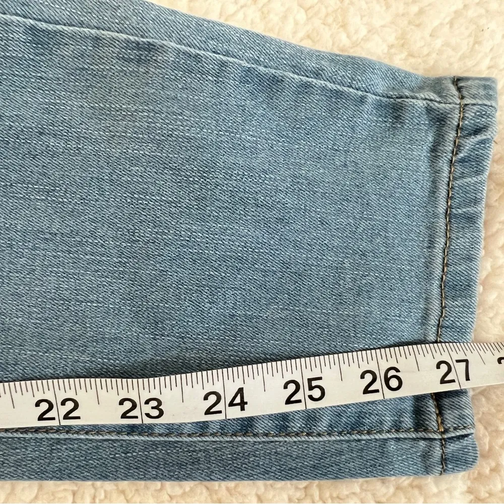 Blue Savvy Curvy  Distressed Jeans with Rips - Image 6