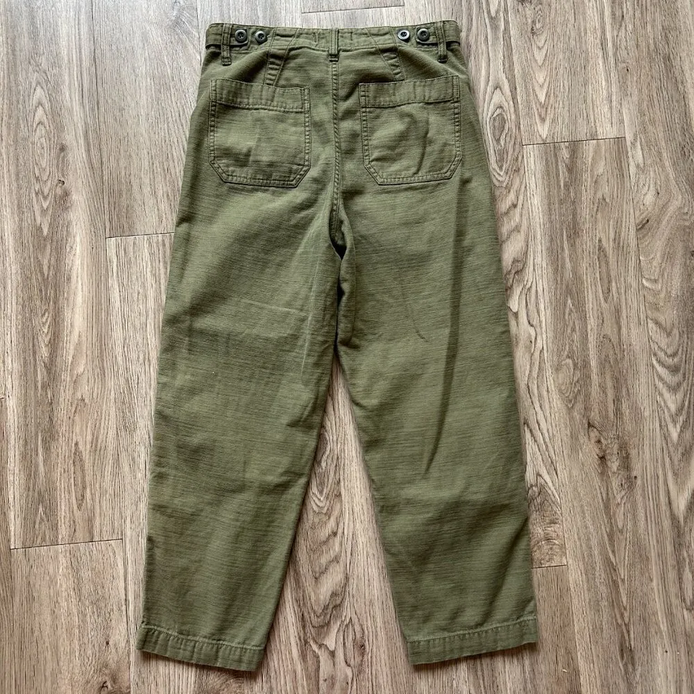 Madewell Griff Tapered Fatigue Cargo Pants in Dried Clover Size 25 - Image 8