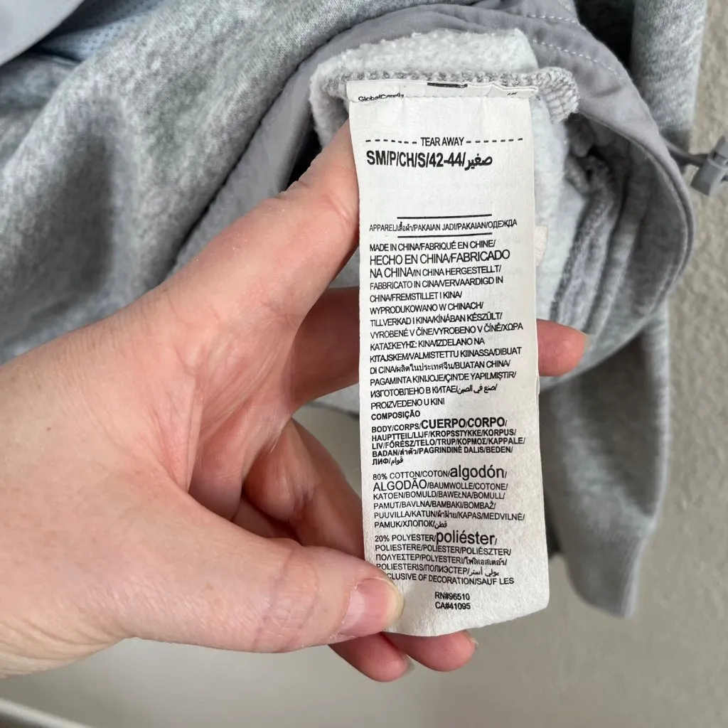 Under Armour Womens S Project Rock Grey quarter-Zip Hoodie Sweatshirt - Image 10