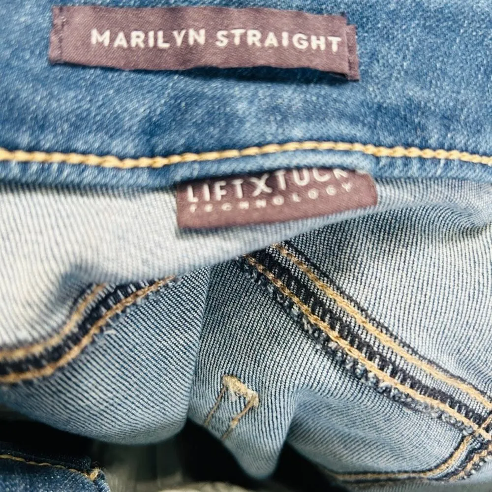 NEW NYDJ Marilyn Straight Ankle Jean Medium Wash Sacha Lift Tuck Slimming Sz 24W - Image 9