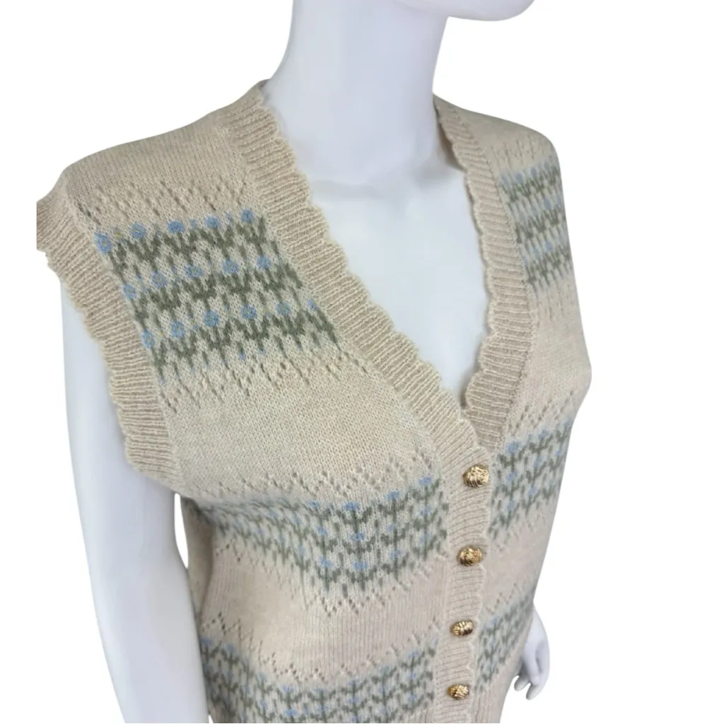 heartloom NWT Cream Acacia Pointelle Sweater Vest Size S - Image 5