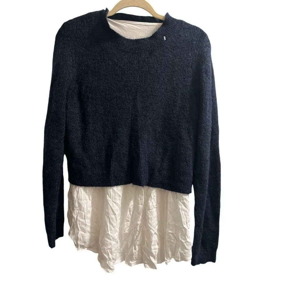 ✨HP✨RIPE MATERNITY Mandy Detachable Nursing Knit Sz Large Sweater✨ Blue - Image 6