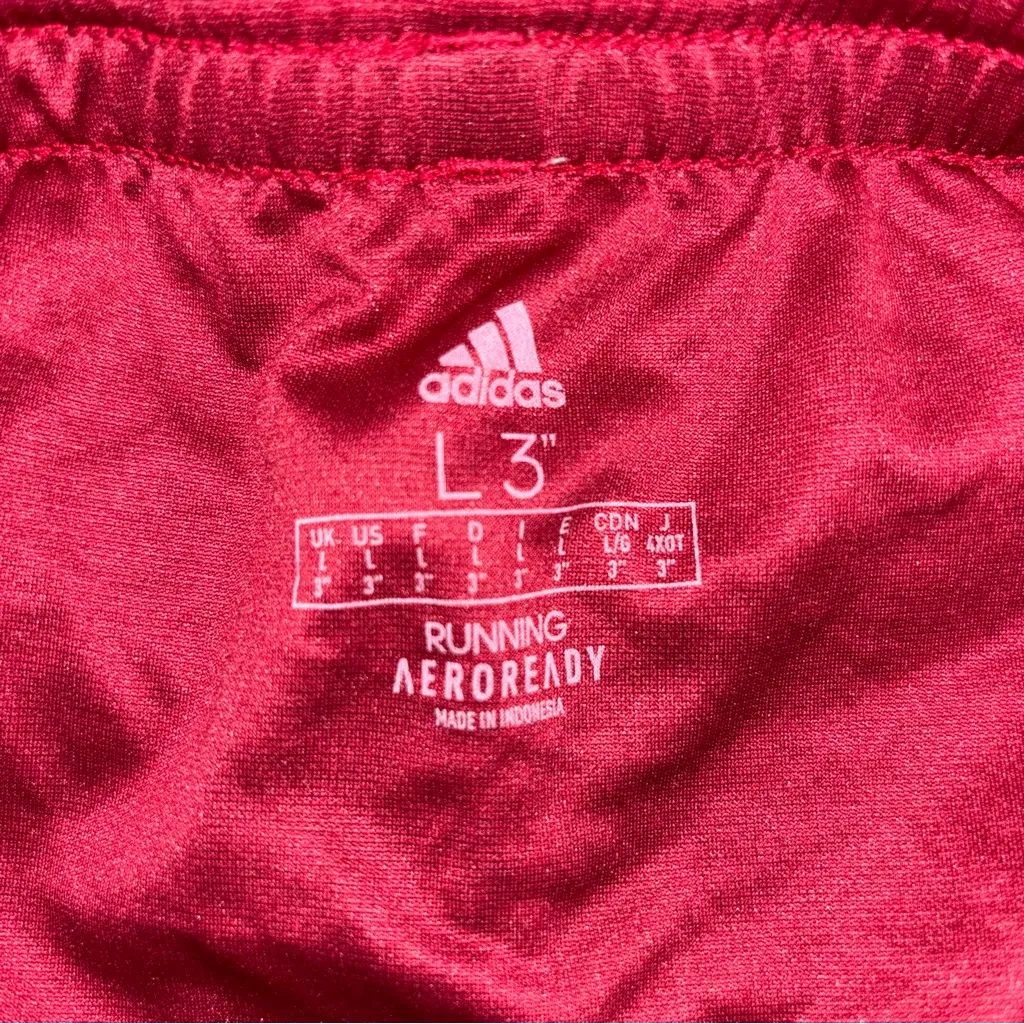 adidas Maroon Athletic Shorts - Image 6