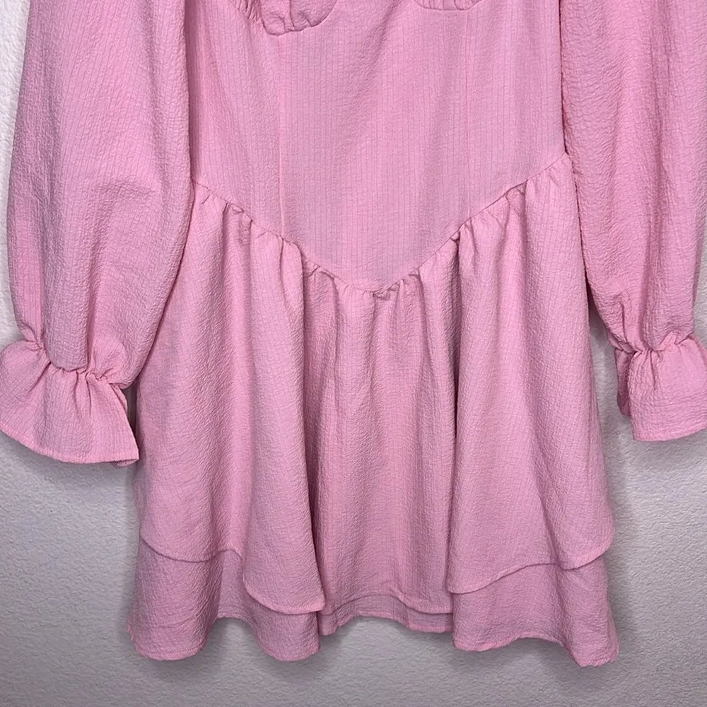 Shein Sweetheart Neckline Bust Corset Long Sleeve Mini Dress. Size 8/10 - Image 4