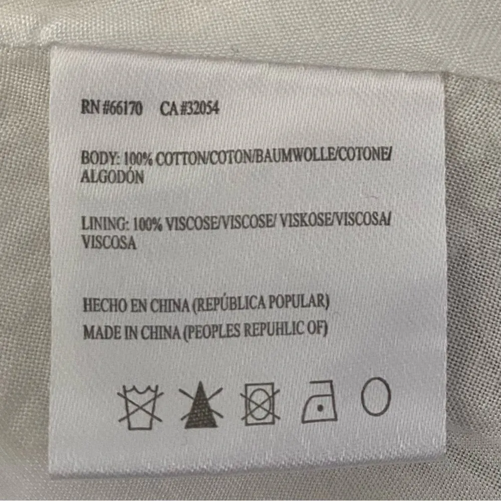 Hutch Anthropologie Mesh Sleeveless A-Dress Navy Blue Embroidery Size Large - Image 7