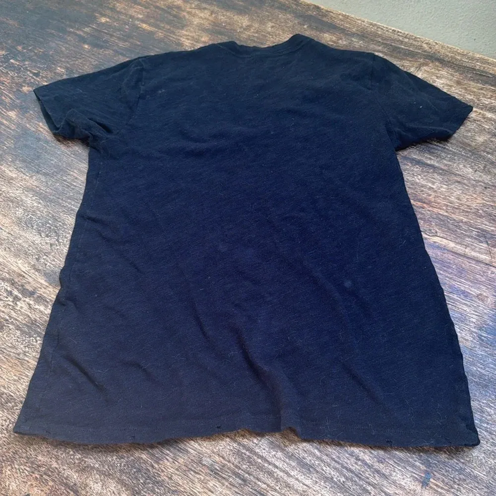 Elan Black with red Love T Shirt size s intentional distressing by manufacturer - Image 3