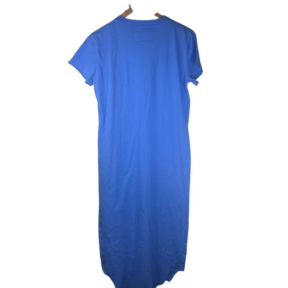 Frank & Eileen Harper Large Perfect Tee Maxi Royal Blue Dress Classic Staple - Image 9