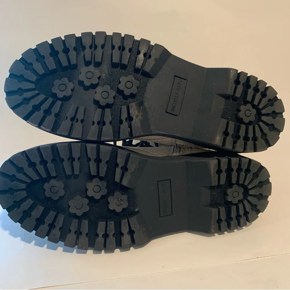 Sincerely Jules Boots Women’s Harley Platform Combat Cream Leather Size 8.5 - Image 10