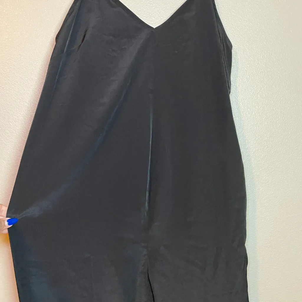 Hatch Spaghetti Strap Romper Jumpsuit Pants Size 2 M L Black Maternity Pockets - Image 5