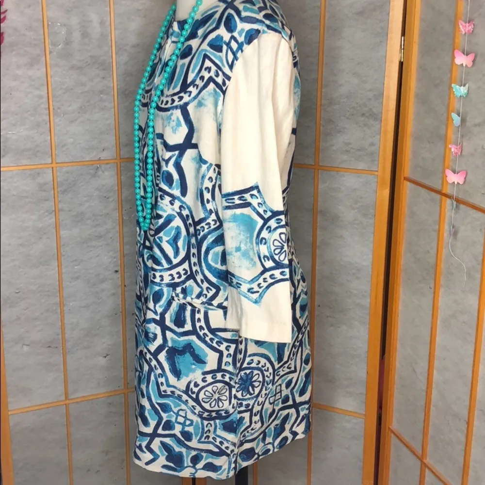 Chico’s Artisan Moroccan Long Jacket Duste… - Image 6