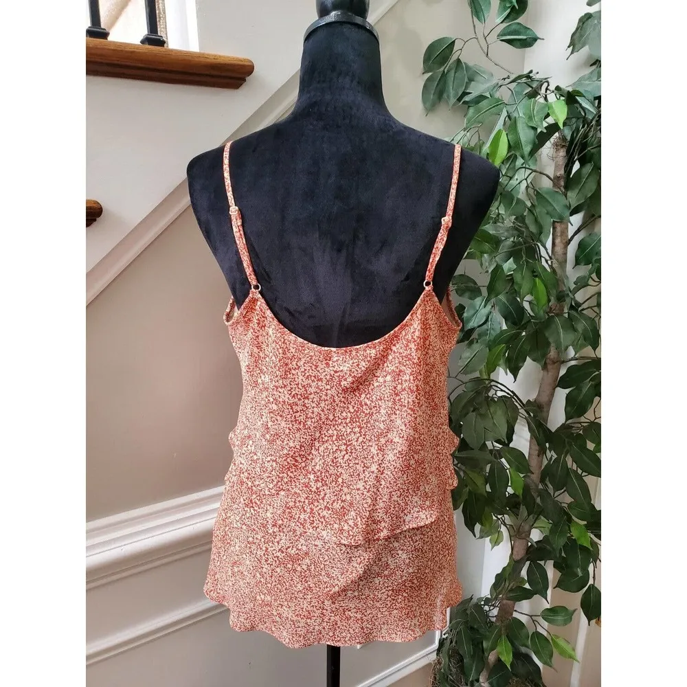 Cabi Paprika Tiered Ruffled Adjustable Strap Casual Cami Tank Top Blouse Large - Image 6