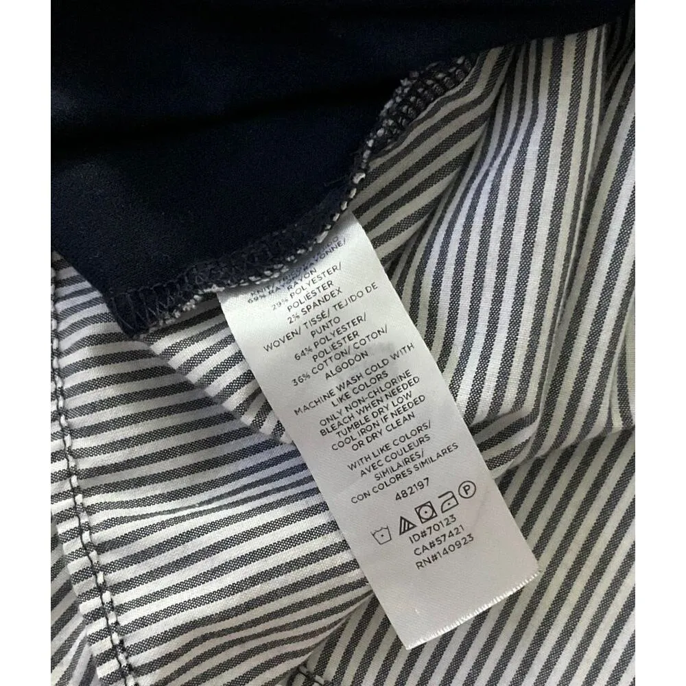 Loft Blue Long Sleeve Shirt Women Size Medium | 33-17 - Image 4